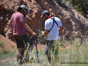 Students Using GPR to Survey an Area in Colorado